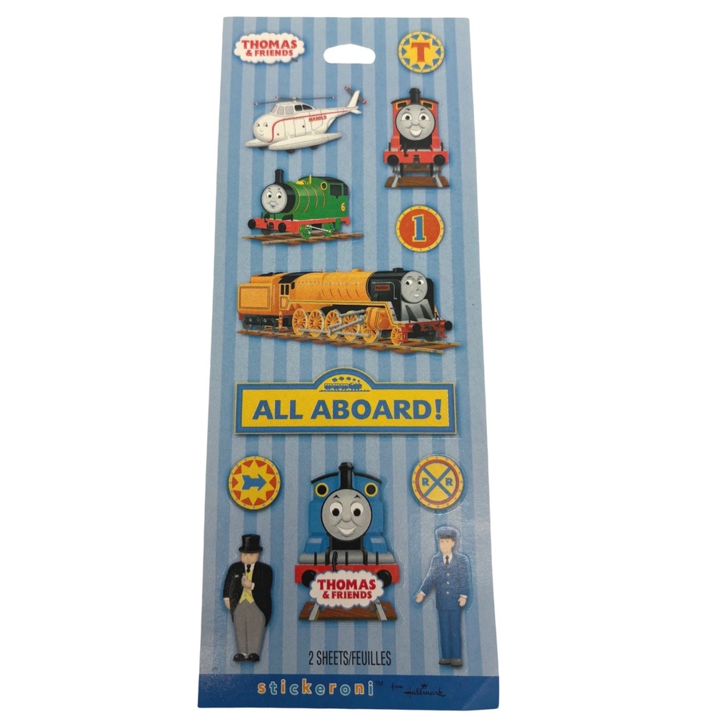 Thomas & Friends Hallmark Stickeroni 1 Sheet Train Stickers Thomas Percy Harold